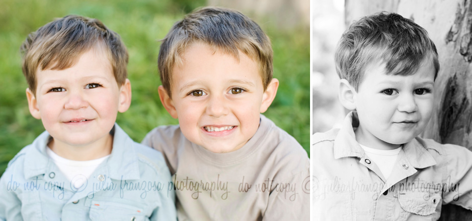 Chicagoland-kids-photographer Children's photographer in Chicago gets great smiles from two brothers